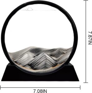 Moving Sand Art Piece 7 Inches (Grey)