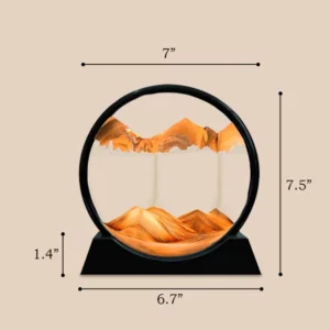 Moving Sand Art Piece (7 Inches) (Orange)